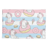 Unicorn Pattern Kussensloop (Achterkant-Links)