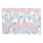 Unicorn Pattern Kussensloop (Voorkant-Links)