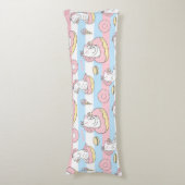 Unicorn Pattern Lichaamskussen (Voorkant Verticaal)