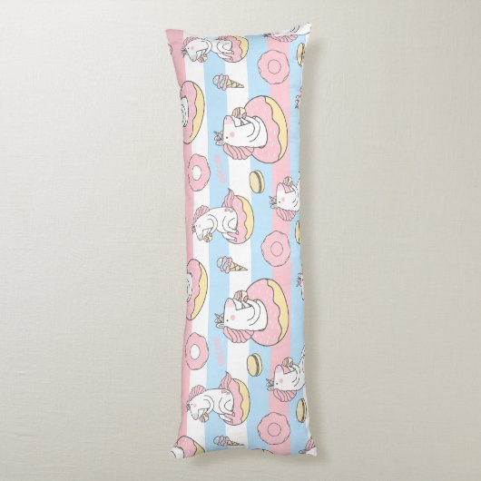 Unicorn Pattern Lichaamskussen (Achterkant (Verticaal))