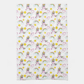 Unicorn pattern theedoek (Verticaal)
