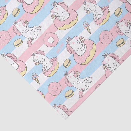 Unicorn Pattern Tissuepapier (Detail)