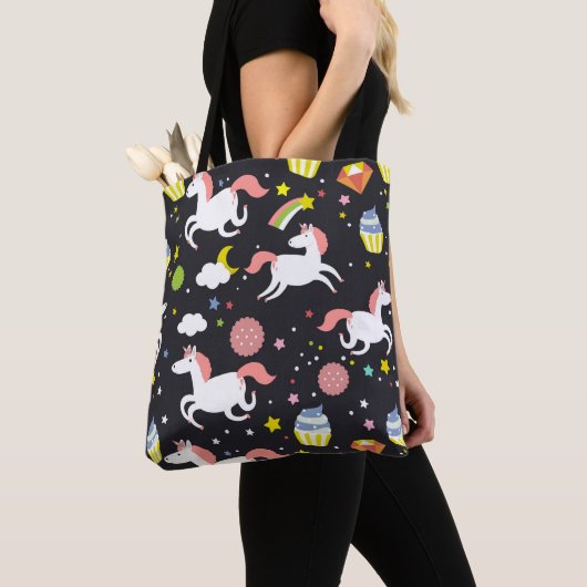 Unicorn Pattern Tote Bag (Dichtbij)