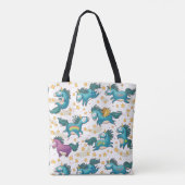 Unicorn Pattern Tote Bag (Achterkant)