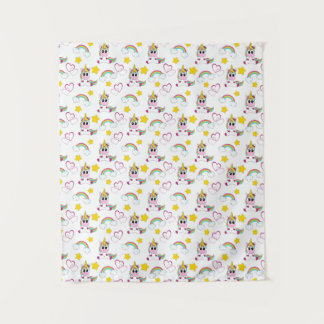 Unicorn pattern wandkleed