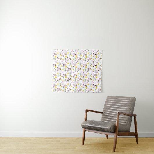 Unicorn pattern wandkleed (In Situ (horizontaal))