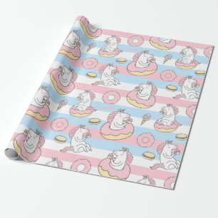 Unicorn Pattern Wrapping Paper Cadeaupapier