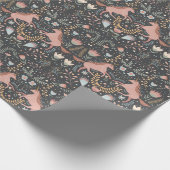 Unicorn Pattern Wrapping Paper Cadeaupapier (Hoek)