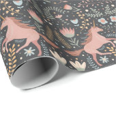 Unicorn Pattern Wrapping Paper Cadeaupapier (Rol Hoek)