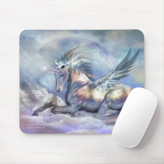 Unicorn Peace Art Mousepad Muismat (Met muis)