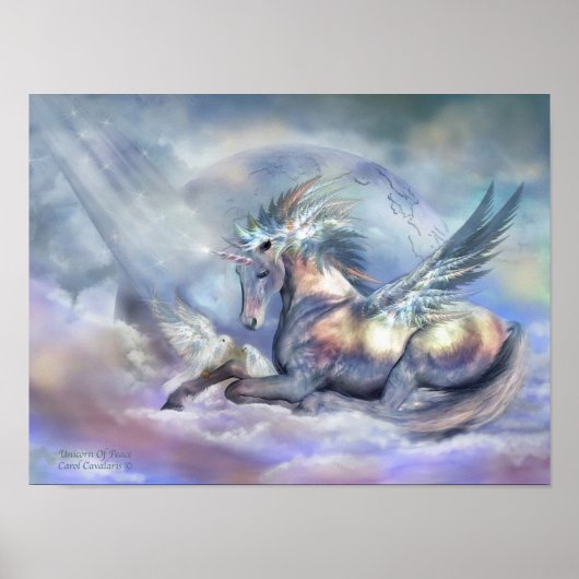 Unicorn Peace Art Poster/Print Poster (Voorkant)