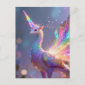 unicorn peacock hybrid  briefkaart (Voorkant)