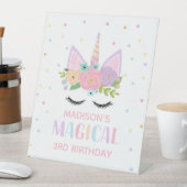 Unicorn Pedestal Sign Reclamebord Met Voetstuk (Insitu)