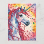Unicorn Pegasus Briefkaart (Voorkant)