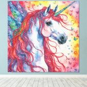 Unicorn Pegasus Canvas Afdruk (Insitu (Houten vloer))