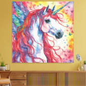 Unicorn Pegasus Canvas Afdruk (Insitu (Woonkamer))