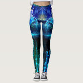 Unicorn Pegasus Dreamweaver Jouw tekst Yoga Pants Leggings (Voorkant)