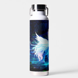 Unicorn Pegasus Magic in Moonlight Forest Waterfles