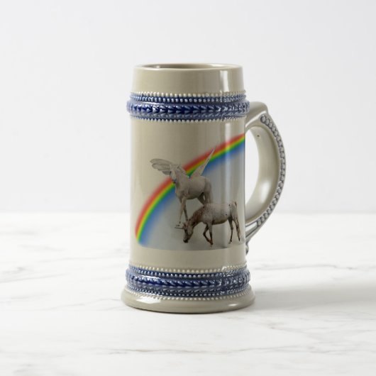 Unicorn & Pegasus regenboog Bierpul (Voorkant rechts)