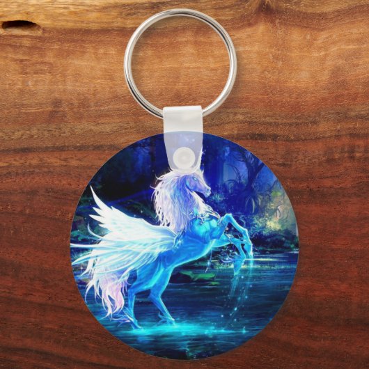 Unicorn Pegasus Sleutelhanger Voeg JOUW NAAM toe (Achterkant)