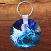 Unicorn Pegasus Sleutelhanger Voeg JOUW NAAM toe (Voorkant)