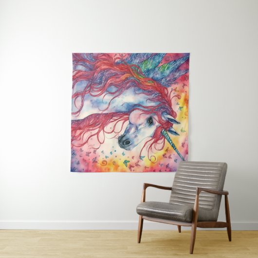 Unicorn Pegasus Wandkleed (In Situ (horizontaal))