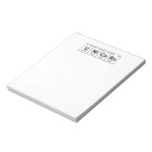 UNiCoRn Periodic Table Elements Word Chemistry Notitieblok (Linkerzijde)