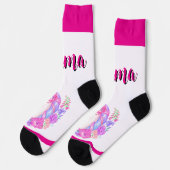 unicorn & personalize your name Crew Socks Sokken (Links)