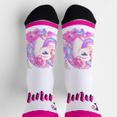 unicorn & personalize your name Crew Socks Sokken (Top)