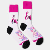 unicorn & personalize your name Crew Socks Sokken (Rechts)