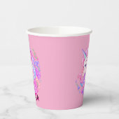 unicorn & personalize your name papieren bekers (Links)