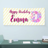 unicorn & personalize your name spandoek (Beurs)