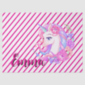 unicorn & personalize your name tissuepapier (Voorkant)