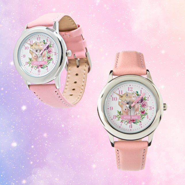 Unicorn Personalized Custom Kind Watch Horloge (Creator heeft geüpload)