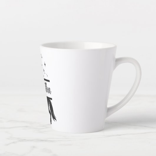 Unicorn Personalized Latte Mok (Rechts)