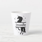Unicorn Personalized Latte Mok (Voorkant)