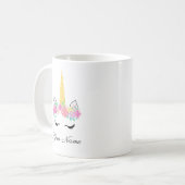 Unicorn Personalized Mug Koffiemok (Voorkant links)