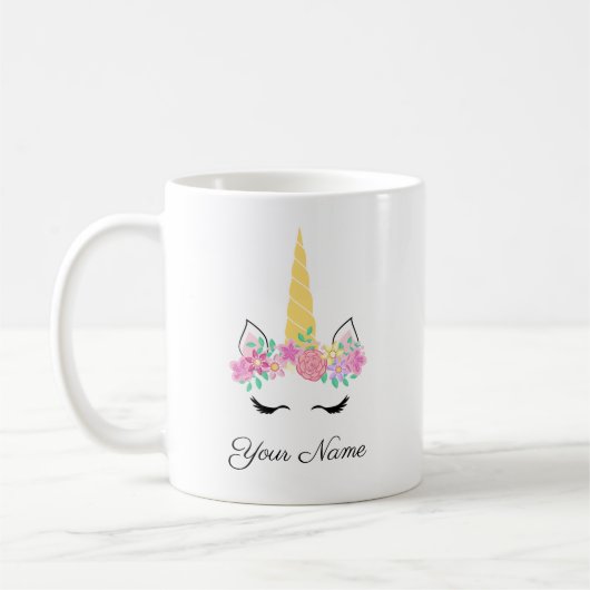 Unicorn Personalized Mug Koffiemok (Links)