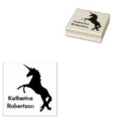 Unicorn Personalized Rubberstempel (Gestempeld)