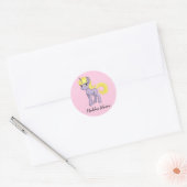 Unicorn Personalized Stickers Little Girl Seals (Envelop)