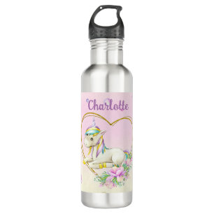Unicorn Personalized Waterfles
