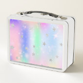 Unicorn Persoonlijke metalen lunchbox (Achterkant)