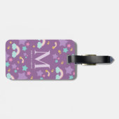 Unicorn Persoonlijke Monogram Bag/Bagagelabel Bagagelabel (Achterkant horizontaal)