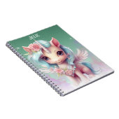 Unicorn Persoonlijke naam Notitieboek (Rechterzijde)