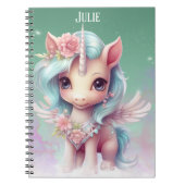 Unicorn Persoonlijke naam Notitieboek (Voorkant)