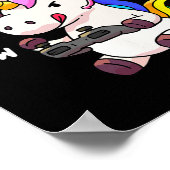 Unicorn Pew Eenhoorns Lover Videogame Gamer Gi Poster (Hoek)