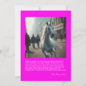 Unicorn Photo Encouragement Cards for creatives Bedankkaart (Achterkant)