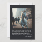 Unicorn Photo Encouragement Cards for creatives Bedankkaart (Achterkant)