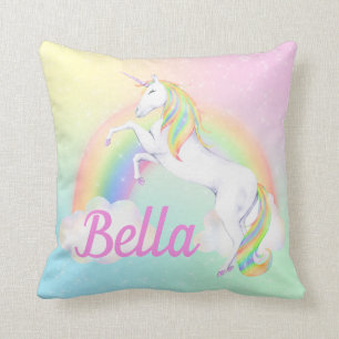 Unicorn Pillow met naam Kussen