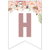 Unicorn Pink and Gold Birthday Party Banner (Tweede vlag)